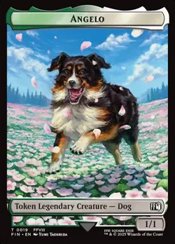 MTG Magic FIN Final Fantasy - 1x EN NM TOKEN 0019 / 0020 Angelo / Darkstar - Image 1