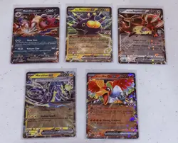 (5) ASCENDED HEROES EX CARD LOT ‘DOUBLE RARE’ ASC~English Version Pokemon Cards - Image 1