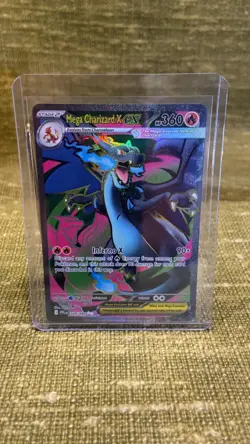Mega Charizard X ex 109/094 Secret Rare Full Art Pokemon Card NM - Image 1