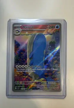 Pokemon Wailord Sv09: Journey Together Illustration Rare Holo 162/159 - Image 1