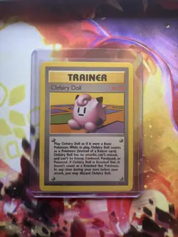 Pokemon Clefairy Doll 70/102 Base Set Rare Trainer WOTC English 1999 - Image 1