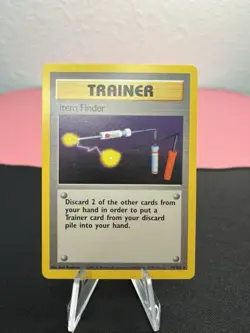 Item Finder 074/102 Rare Trainer Pokemon Base Set Vintage Trading Card - Image 1