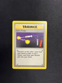 Item Finder 074/102 Rare Trainer Pokemon Base Set Vintage Trading Card - Image 3
