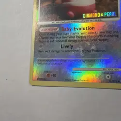 Happiny 52/123 Reverse Holo Pokemon Card Diamond & Pearl 2007 Stamped - Image 4