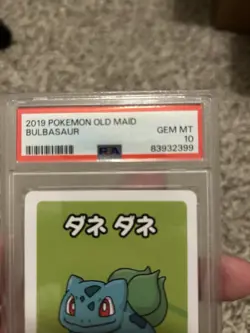 PSA 10 GEM MINT Graded 2019 Bulbasaur Old Maid Babanuki Pokemon Card Ooyama Art - Image 4