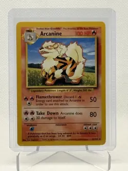 Pokemon TCG - ARCANINE - 23/102 - UNLIMITED - BASE SET (1999) - WOTC - NM - Image 1