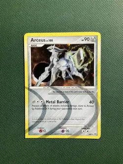 Pokemon TCG Arceus Holo Card Pokemon Arceus - AR9 NM ERROR SQUARE CORNER - Image 1