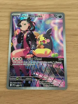 Pokemon Card Marnie's Morpeko SVP206 Promo IR Full Art Marnie Deck 2025 - NM - Image 1