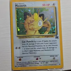 Pokemon Meowth Wotc Promo 10/53 Holo 50 HP - Image 1