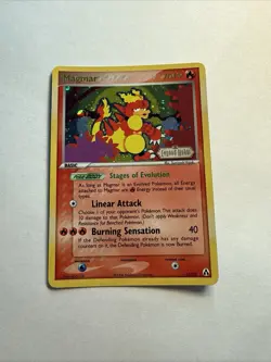 Magmar 21/92 Legend Makers Reverse Holo Logo Stamp Pokemon Card TCG READ DESC - Image 1