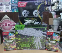 POKEMON PERFECT ORDER ETB + BOOSTER BOX + (2) BUNDLE BOX LOT - Image 1