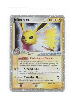 2005 Pokemon EX Delta Species Jolteon EX 109/113 Holo Rare Foil - Image 1