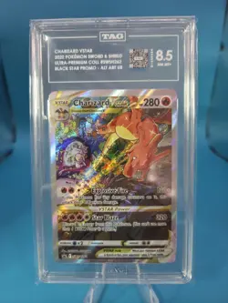 Pokemon TCG Charizard VSTAR SWSH262 SWSH: S&S Promo Cards Holo TAG 8.5 - Image 2