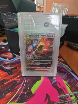 Pokemon TCG Charizard VSTAR SWSH262 SWSH: S&S Promo Cards Holo TAG 8.5 - Image 5