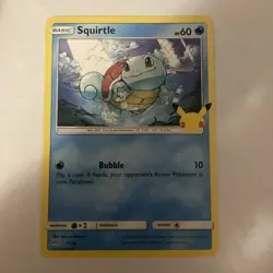 Pokemon Celebrations: McDonalds Stamped Promo - Squirtle - 25th Anniversary 2021 - Image 1