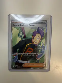 Pokemon Team Rocket's Petrel Trainer Supporter Full Art Holo Ultra Rare 226/182 - Image 1