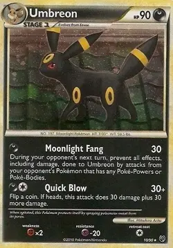 Umbreon - 10/90 - Holo Rare DMG, English Pokemon Undaunted - Image 1
