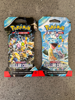 Pokemon TCG Stellar Crown Sleeved Booster Pack - Factory Sealed x2 - Image 1