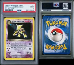 Pokemon - 1st Edition Dark Alakazam 1/82 Holo Rocket PSA 9 Mint - Image 3