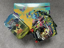 Pokemon Ascended Heroes ETB & mini tin, 5 perfect order booster packs. - Image 1