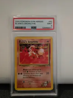 Pokemon TCG Blaine's Growlithe Gym Heroes 62/132 Regular Unlimited Common - Image 1
