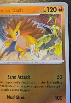 Sandslash 069/132 Reverse Holo Common Mega Evolution Pokemon TCG - Image 3