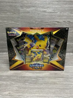 Pokemon TCG SWSH Shining Fates Pikachu V Collection Box Factory Sealed! - Image 1