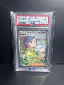2023 POKEMON PAR EN-PARADOX RIFT SPECIAL ILLUSTRATION RARE PARASOL LADY PSA 9 - Image 1