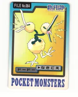 Doduo No. 084 1997 Bandai Carddass Series 3-4 Pokemon Japanese LP - Image 1