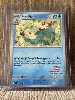 Pokemon Feraligatr Illustration Contest 2024 #213 Scarlet & Violet Promo NM QTY - Image 1