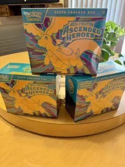 3 Each- Pokemon Elite Trainer Boxes ETB Ascending Heroes - Image 1