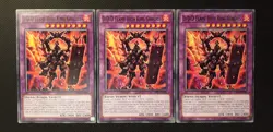 Yu-Gi-Oh! 3x D/D/D Flame High King Genghis, SOFU-EN095, C., 2.Ed., ENG, NM-EX - Image 1