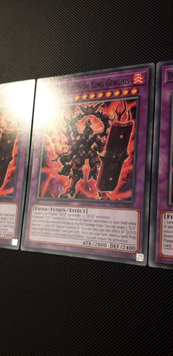 Yu-Gi-Oh! 3x D/D/D Flame High King Genghis, SOFU-EN095, C., 2.Ed., ENG, NM-EX - Image 3