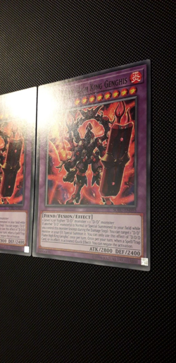 Yu-Gi-Oh! 3x D/D/D Flame High King Genghis, SOFU-EN095, C., 2.Ed., ENG, NM-EX - Image 4