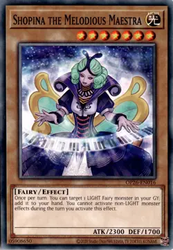 Shopina the Melodious Maestra Unlimited OTS Tournament Pack 26 Yugioh - Image 1