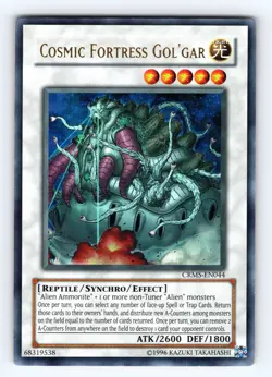 Yugioh Cosmic Fortress Gol'Gar CRMS-EN044 Ultra Rare - NM 💎 - Image 1