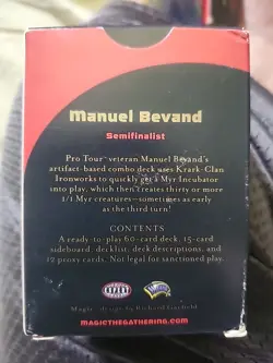 Manuel Bevand MTG Worlds San Francisco Sept 2004 Semifinalist Full Deck Signed - Image 2