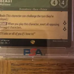 BEAST WOLFSBANE DISNEY LORCANA LEGENDARY 70/204 PSA 10 🦁🐺EN-1 Character 4 4’s - Image 4