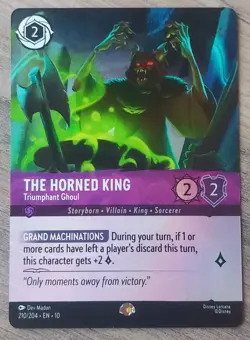 Disney Lorcana: Whispers In The Well - The Horned King Triumphant Ghoul Foil 210 - Image 1