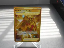 POKEMON GOLD LEAFY CAMO PONCHO CARD 214/195 NICE!!! - Image 1