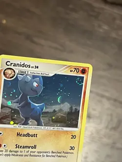 Cranidos - DP07 - Pokemon Diamond & Pearl Promo Holo Card LP Swirl - Image 2