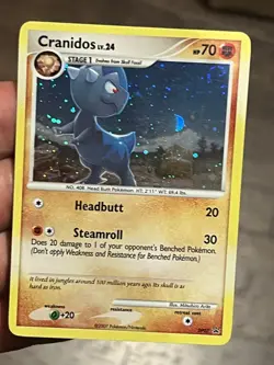 Cranidos - DP07 - Pokemon Diamond & Pearl Promo Holo Card LP Swirl - Image 4