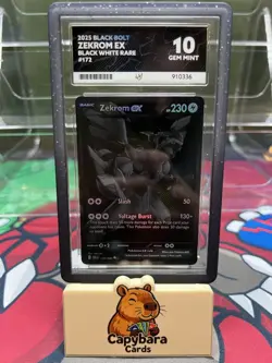 Zekrom ex 172/086 ACE 10 - Black Bolt - Black White Rare Holo Pokemon Card Guard - Image 1