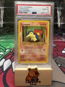 Cyndaquil 61/105 PSA 10 - Neo Destiny - Pokemon Card - Image 1