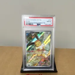 PSA 8 Eevee 173 Promo Holo SV Scarlet & Violet English Pokemon Card - Image 1