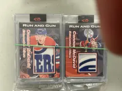 Lot of (2) Run and Gun Custom Patch Cards - Connor Mcdavid - Image 1
