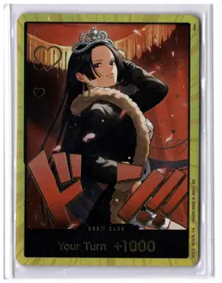 DON!! Card Your Turn +1000 Boa Hancock Heroines Edition GOLD One Piece - Image 1