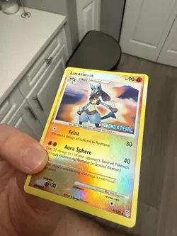 Pokemon Lucario Holo Rare Diamond & Pearl 6/130 Stage 1 90HP 2007 Card LP - Image 3