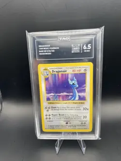 Dragonair tag 6.5 Base Set 18/102 Nonholo Rare Shadowless Card Pokemon - Image 1