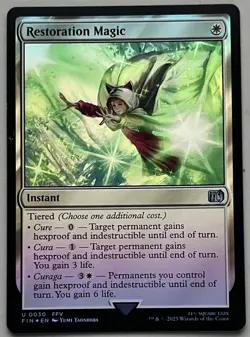 MTG Final Fantasy Restoration Magic Instant UNCOMMON FOIL #0030 - Image 1